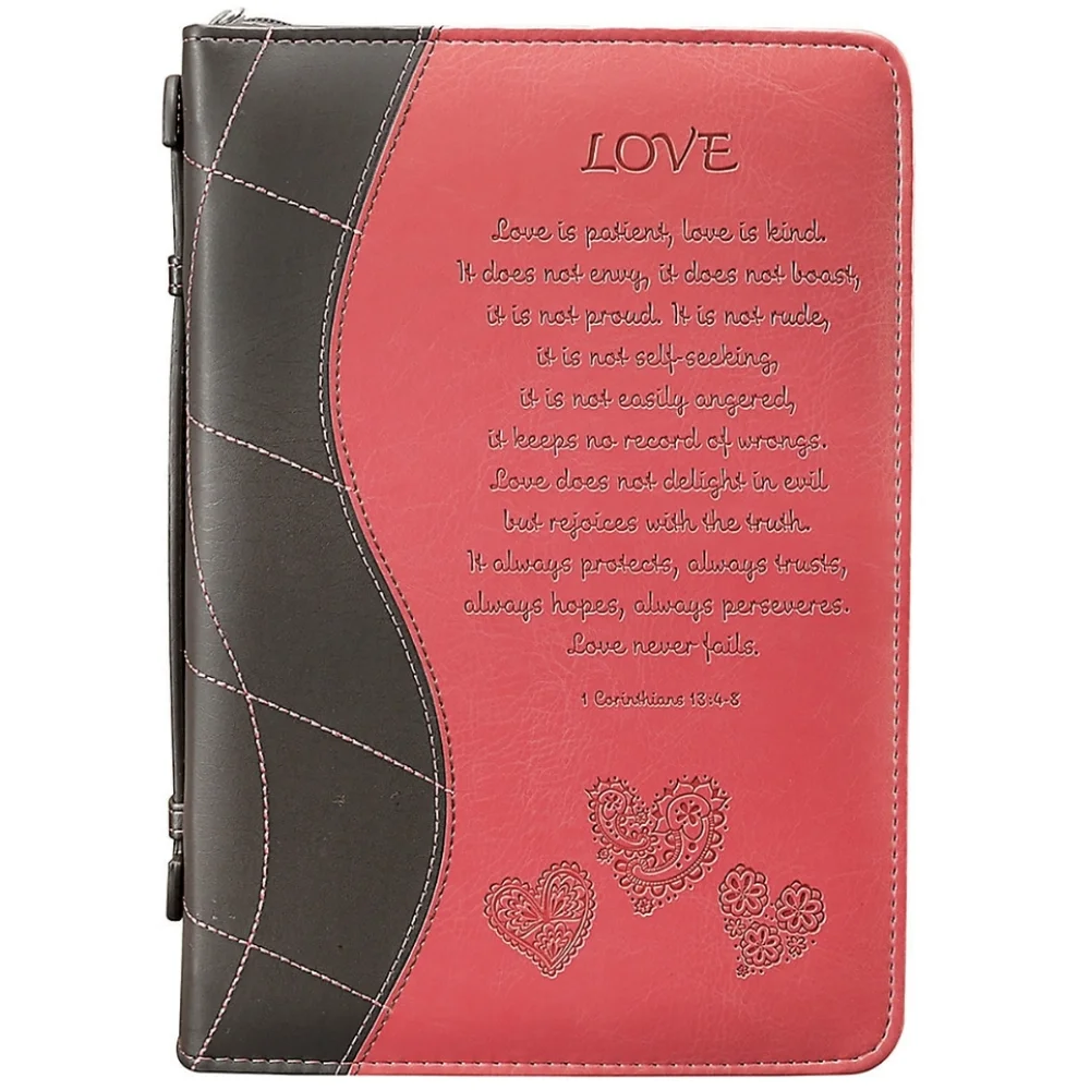 Christian Art Gifts Love Bible Cover - Picture 1 of 11